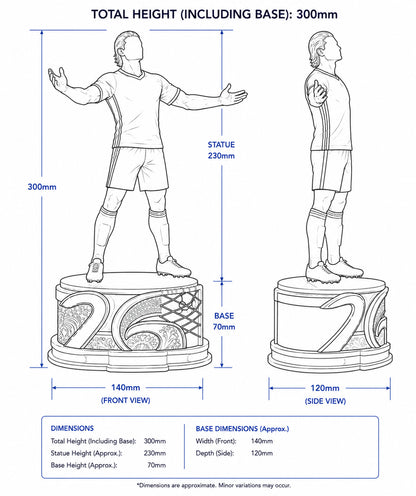 Norwegian Football Legend Sculpture – The Nordic Thunder