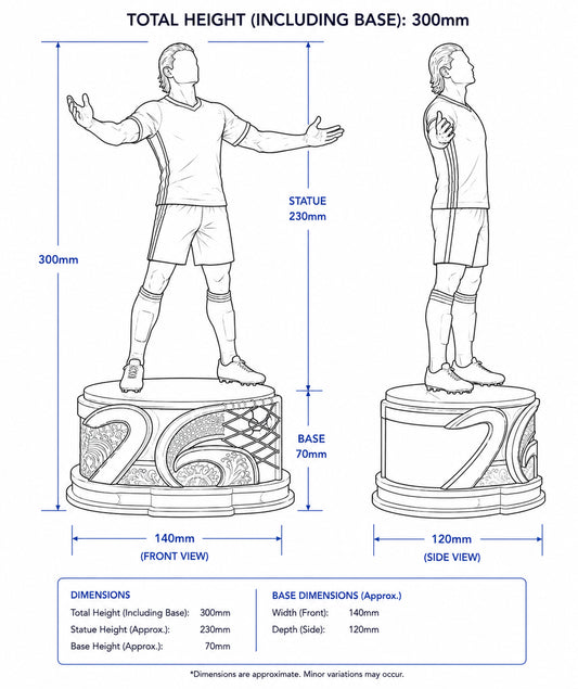 Norwegian Football Legend Sculpture – The Nordic Thunder