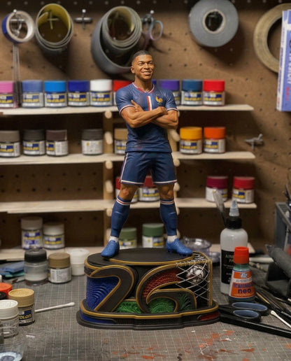 French Football Speedster Sculpture – The Blue Comet