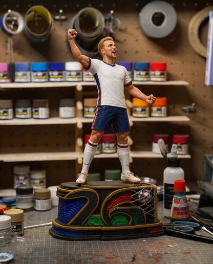 The English Marksman – Limited Edition Football Sculpture